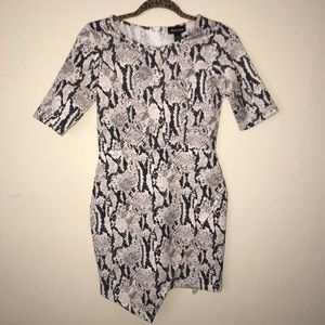 Snake Printed Dress